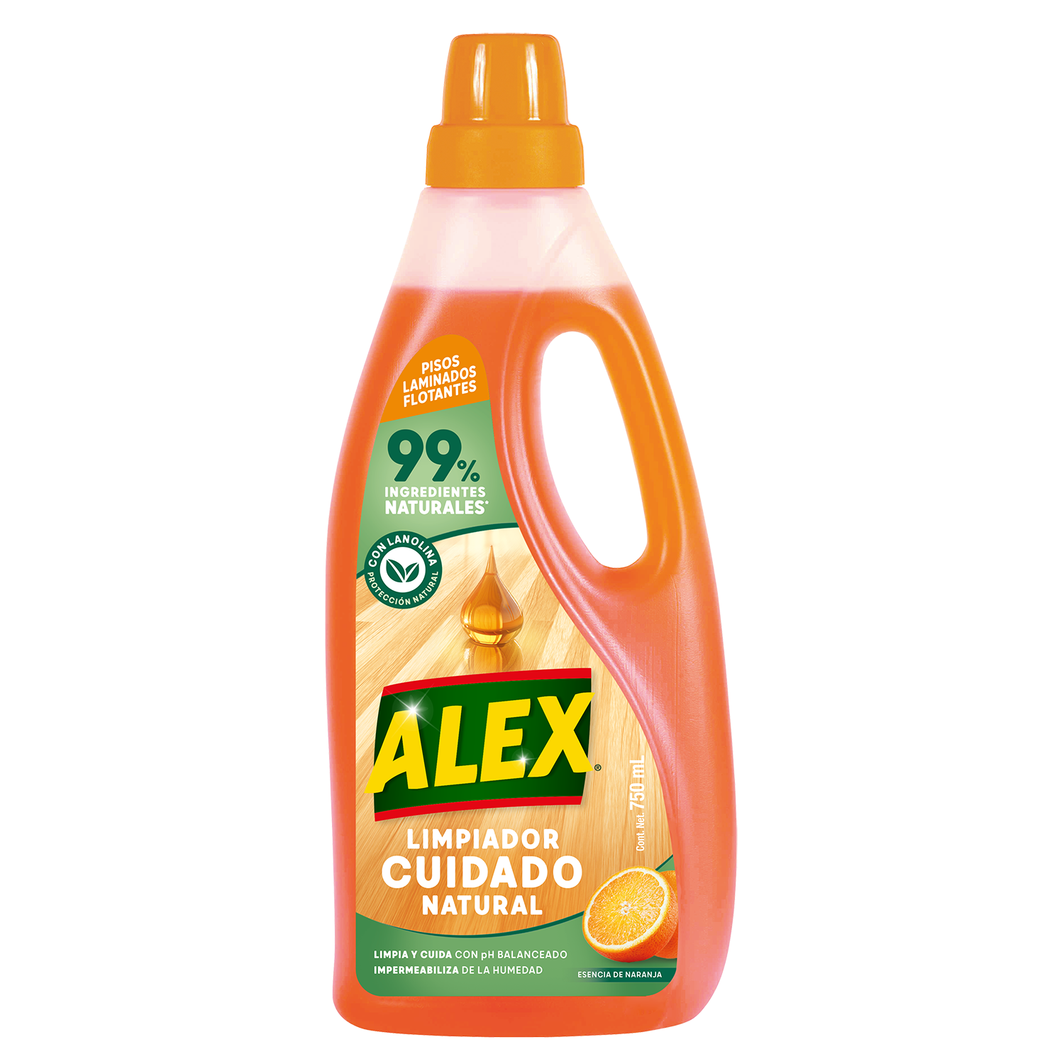 Limpiador PISO FLOTANTE Cuidado Extra Alex 750 ml