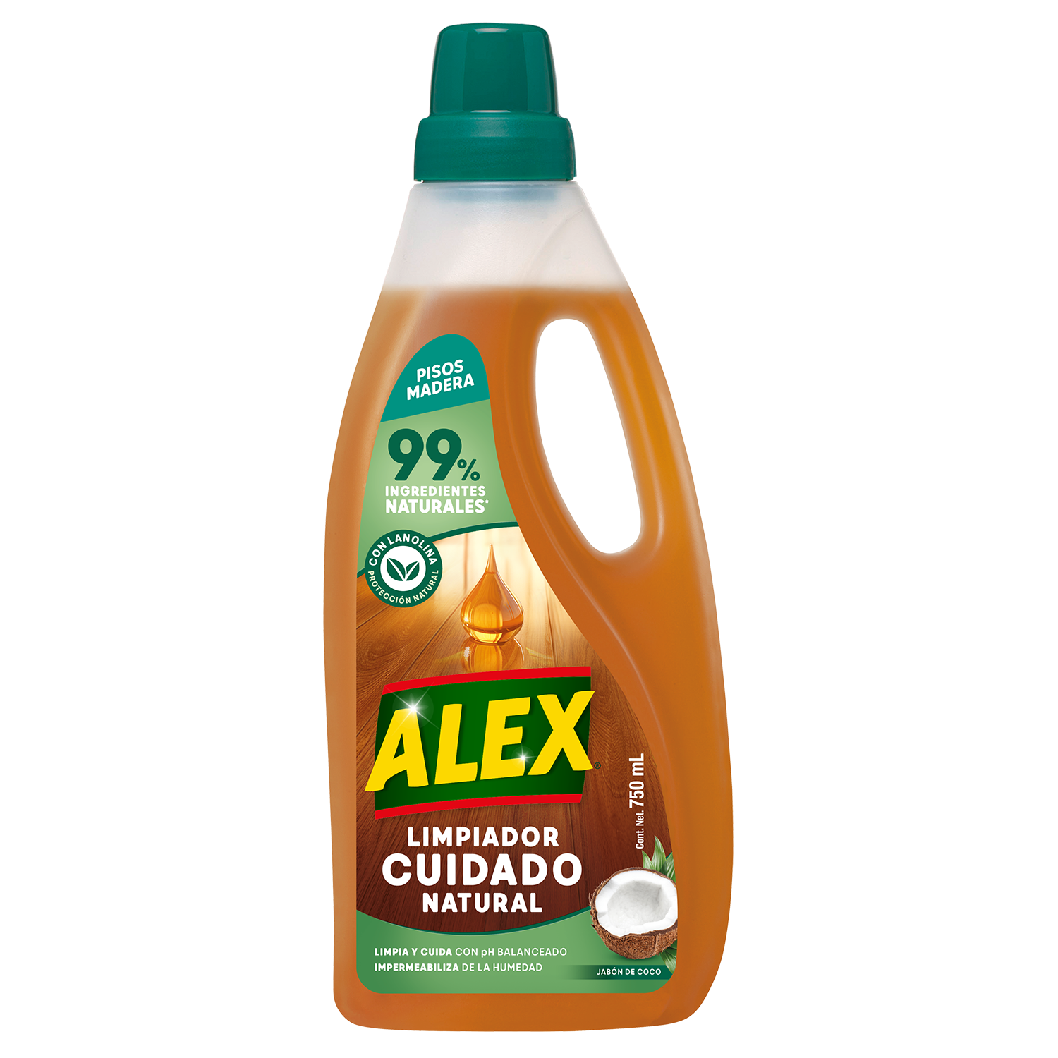 Limpiador Pisos de Madera Cuidado Extra Alex 750 ml